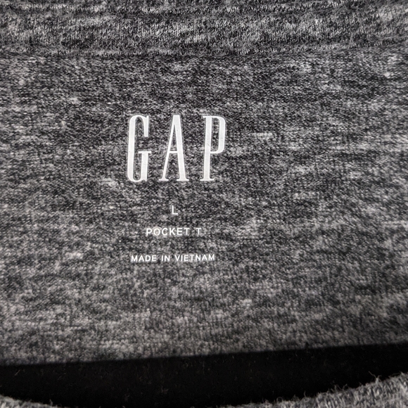 GAP Charcoal Heathered Gray Long Sleeve - Picture 3 of 6